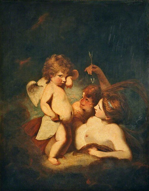 Venus Chiding Cupid for Learning to Cast Accounts, 1776, Joshua Reynolds