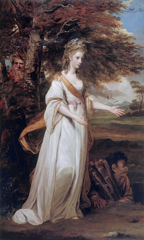 Mrs Tollemache as Miranda, 1773, Joshua Reynolds