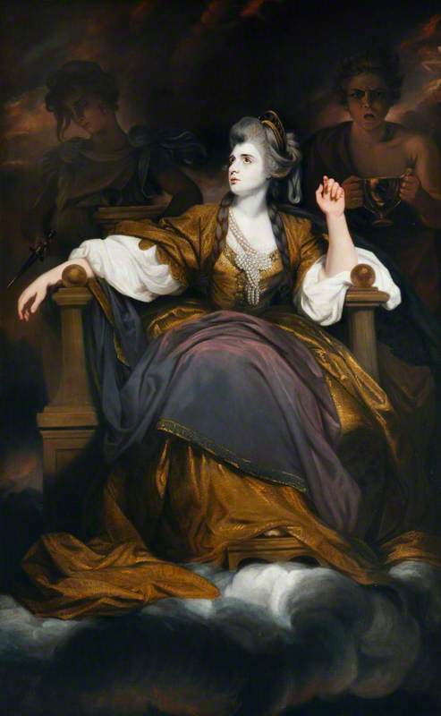 Mrs Sarah Siddons, née Kemble (1755–1831), as 'The Tragic Muse', 1784, Joshua Reynolds