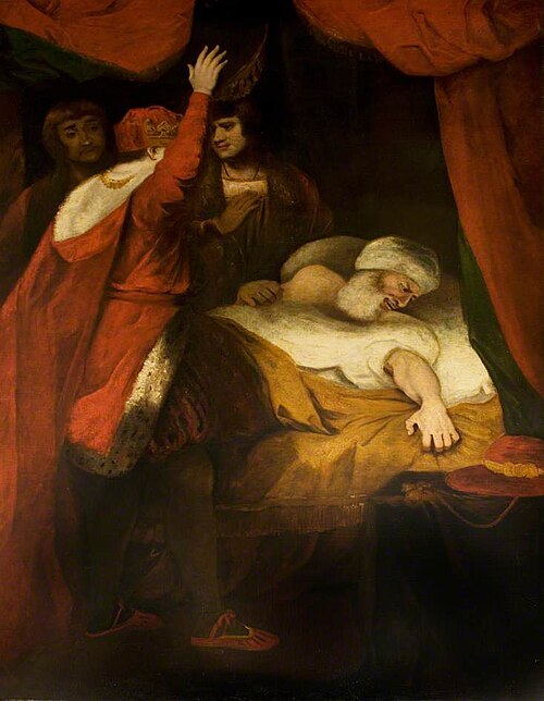 'Henry VI', Part II, Act III, Scene 3, the Death of Cardinal Beaufort (from the Boydell series), 1790, Joshua Reynolds