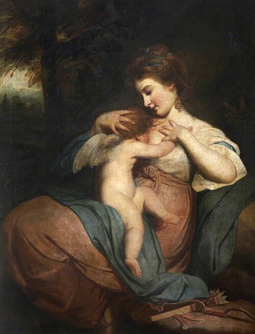 Hope Nursing Love (Miss Morris as Hope Nursing Cupid), , Joshua Reynolds