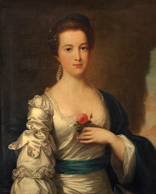 Portrait of a Lady in a White Satin Dress, 1900, Joshua Reynolds