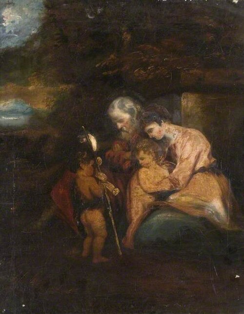 The Holy Family with St John, , Joshua Reynolds