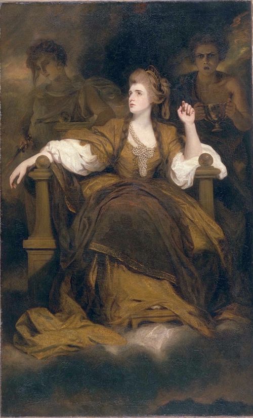 Sarah Siddons as the Tragic Muse, 1784, Joshua Reynolds