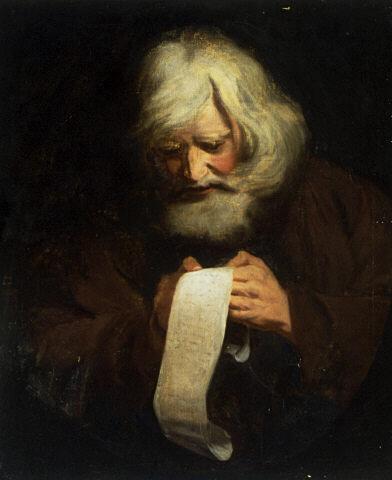 Old Man Reading, , Joshua Reynolds