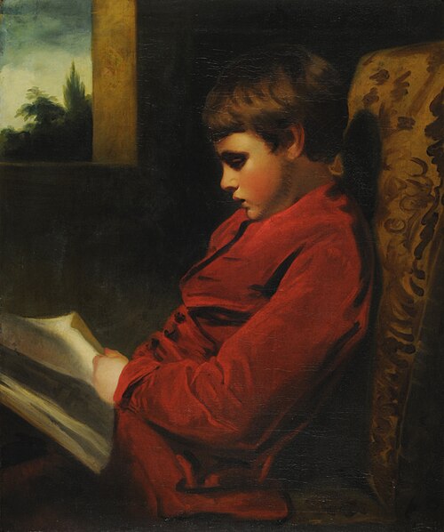 The reading Boy, 1777, Joshua Reynolds