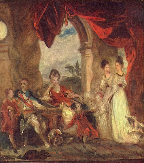 Sketch for ‘The 4th Duke of Marlborough and his Family’, 1777, Joshua Reynolds