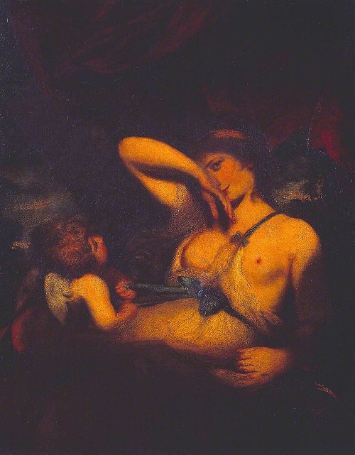 A Nymph and Cupid: ‘The Snake in the Grass’, 1784, Joshua Reynolds