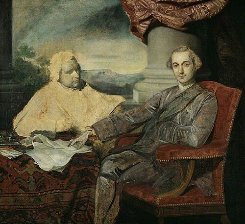 Lord Rockingham and Edmund Burke, 1766, Joshua Reynolds
