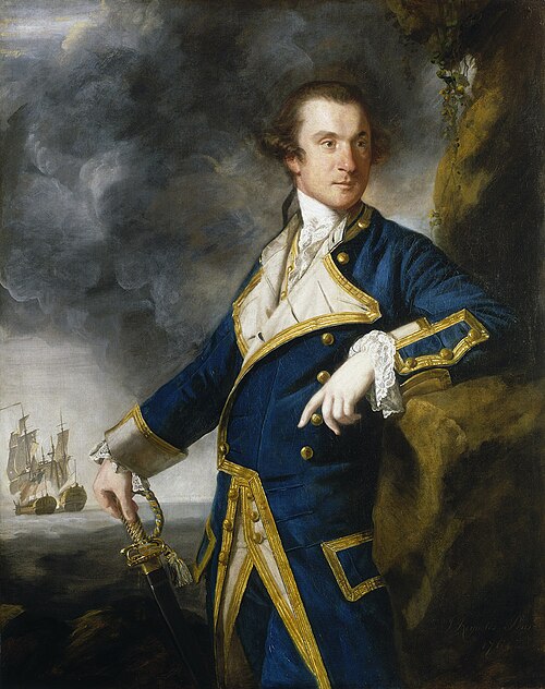 Captain Alexander Hood, 1726-1814, 1763, Joshua Reynolds