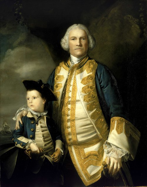 Admiral Francis Holburne, 1704-71, and his son, Sir Francis, 4th Baronet, 1752-1820, 1756, Joshua Reynolds