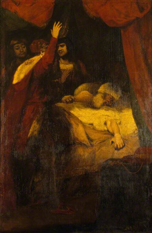 The Death of Cardinal Beaufort (1377-1447) (from William Shakespeare's Henry VI, Part II, Act III, S, 1789, Joshua Reynolds