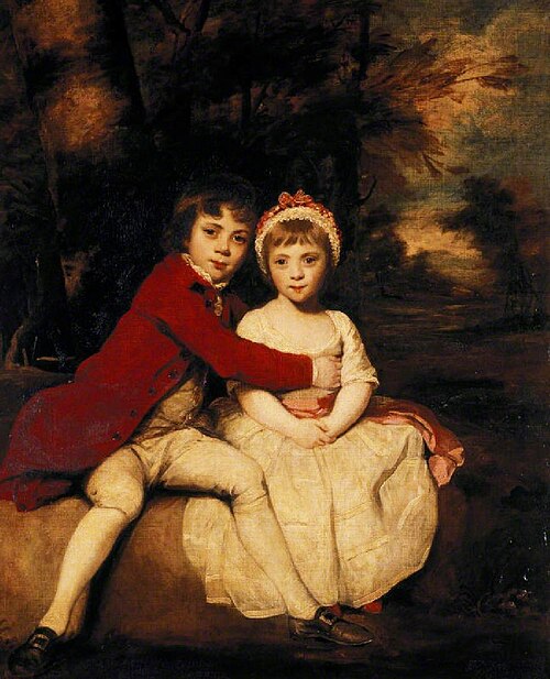 John Parker, later 1st Earl of Morley (1772-1840),  and his Sister Theresa Parker, later the Hon. Mr, 1780, Joshua Reynolds
