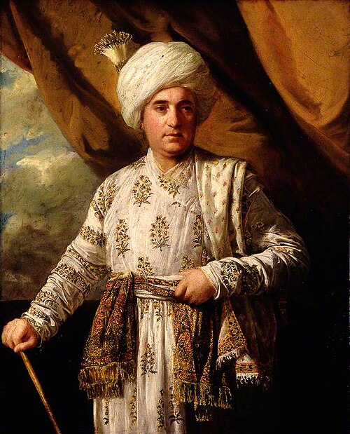 Portrait of Captain John Foote in his Mughal Robes, 1761, Joshua Reynolds