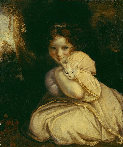 Felina with a Kitten, 1788, Joshua Reynolds
