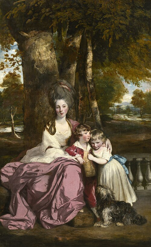 Lady Elizabeth Delmé et ses enfants, 1777, Joshua Reynolds