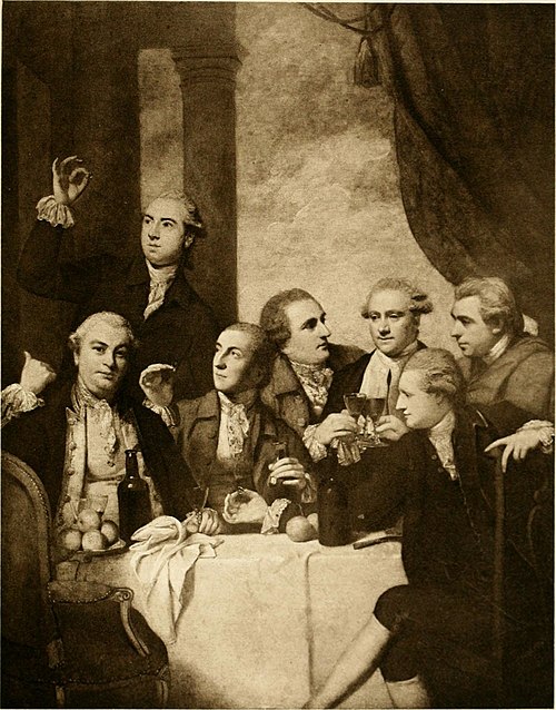 Group Portrait of the Dilettante Society, 1778, Joshua Reynolds