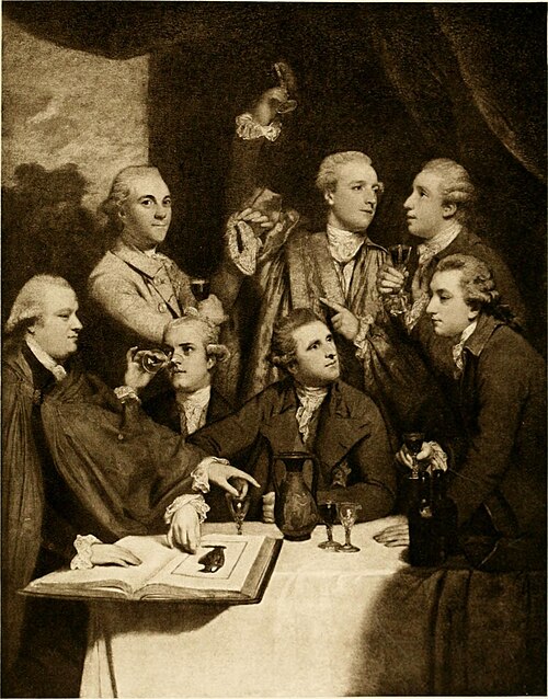 Group Portrait of the Dilettante Society, 1778, Joshua Reynolds