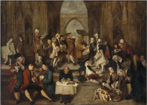Parody of Raphael's 'School of Athens', 1751, Joshua Reynolds