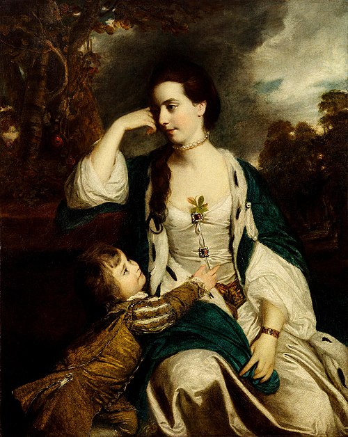 Henrietta Catherine Cholmley and Son, 1761, Joshua Reynolds