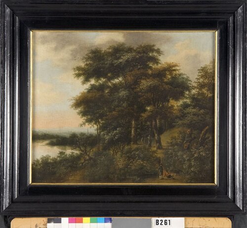 Wooded landscape, 1650, Anthonie Waterloo