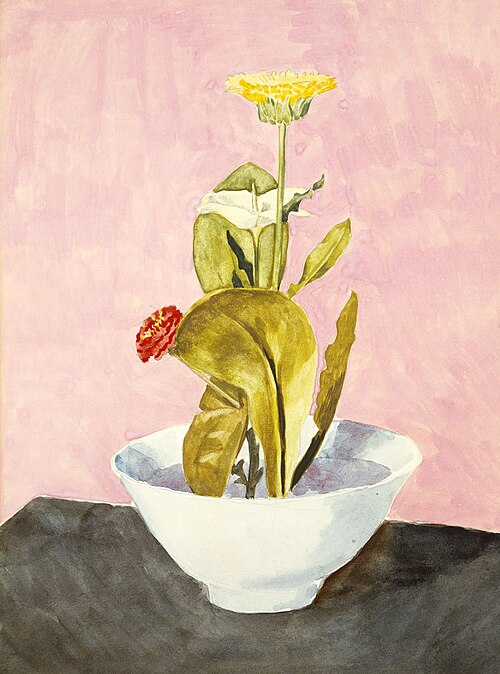 Bowl of Flowers, 1918, Morton Livingston Schamberg