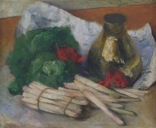 Stillleben mit Spargel, 1892, George Mosson