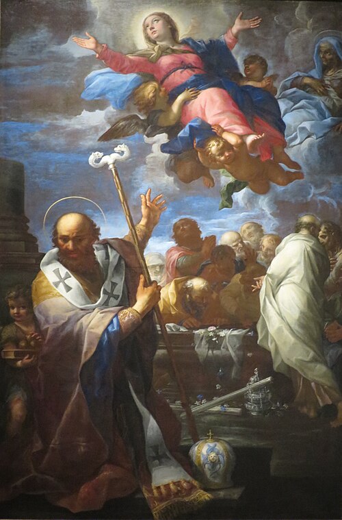 The Assumption of the Virgin with St. Anne and St. Nicholas of Myra, 1690, Giovanni Battista Lenardi