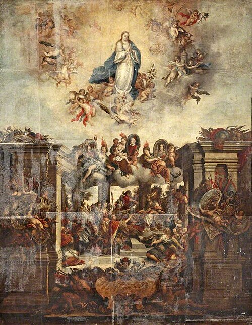 Theological Allegory with the Assumption of the Virgin, 1690, Giovanni Battista Lenardi