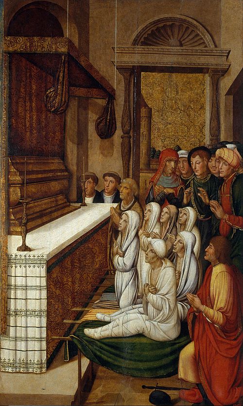 Six Resurrections before the Relics of Saint Stephen, 1550, Pere Gascó