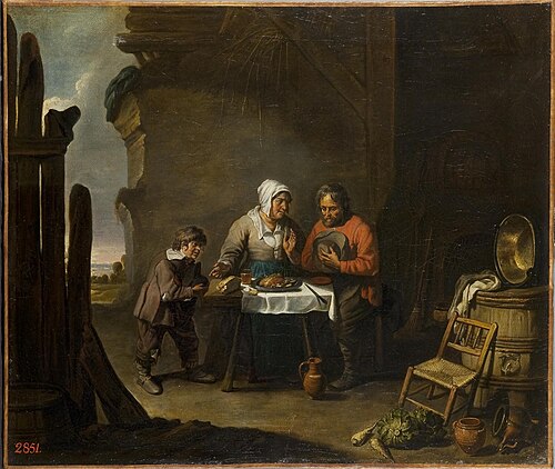 Saying Grace, 1675, Maître aux béguins