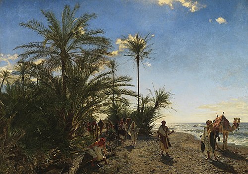 Die Palmen von Akabah am Roten Meer, 1884, Adolf Meckel von Hemsbach