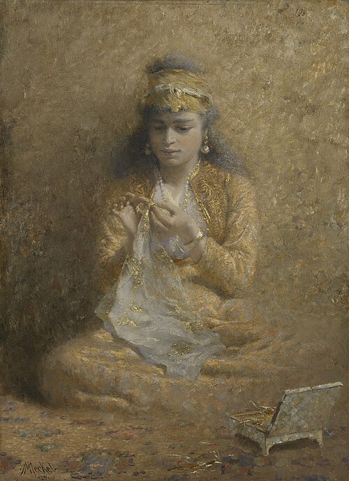 Algerian woman, 1891, Adolf Meckel von Hemsbach