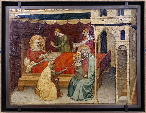 La Nativité de saint Jean Baptiste, 1350, Andrea di Nerio