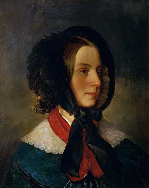 Die Frau des Künstlers, 1842, Josef Neugebauer