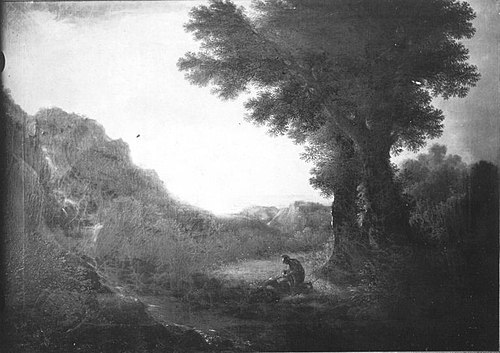 Baumlandschaft am Meeresufer, 1811, Lorenz Adolf Schönberger