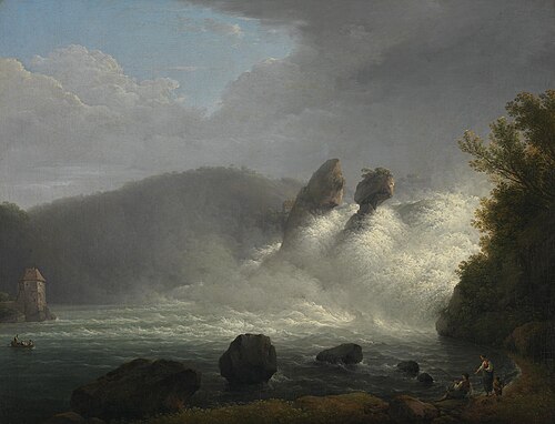 Der Rheinfall bei Schaffhausen, 1804, Lorenz Adolf Schönberger