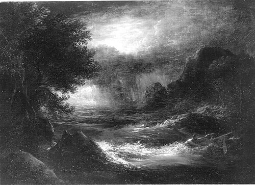 Der schiffbrüchige Odysseus, 1812, Lorenz Adolf Schönberger