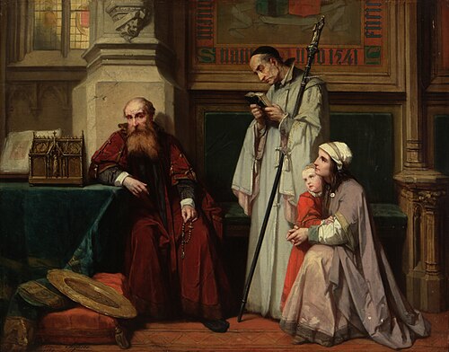 Emperor Charles V in the Monastery, 1850, Corneille Seghers