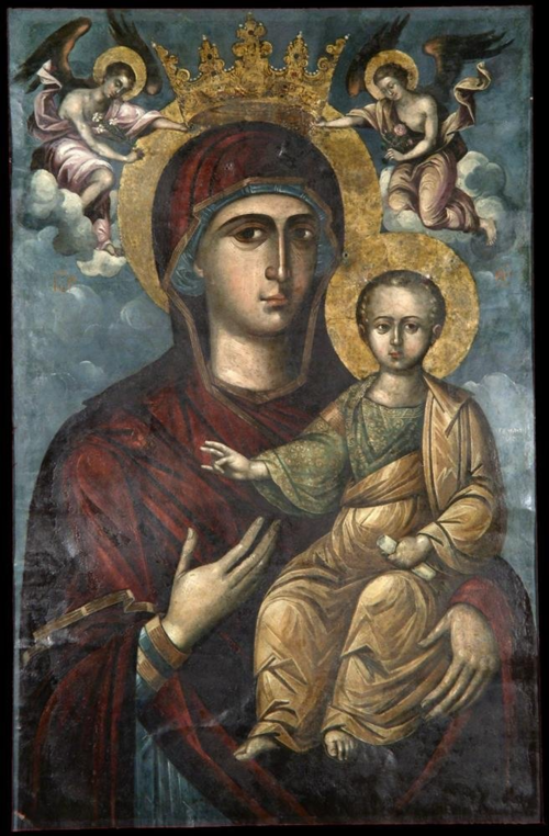 Virgin and Child on Bronze, 1700, Ilías Móskos