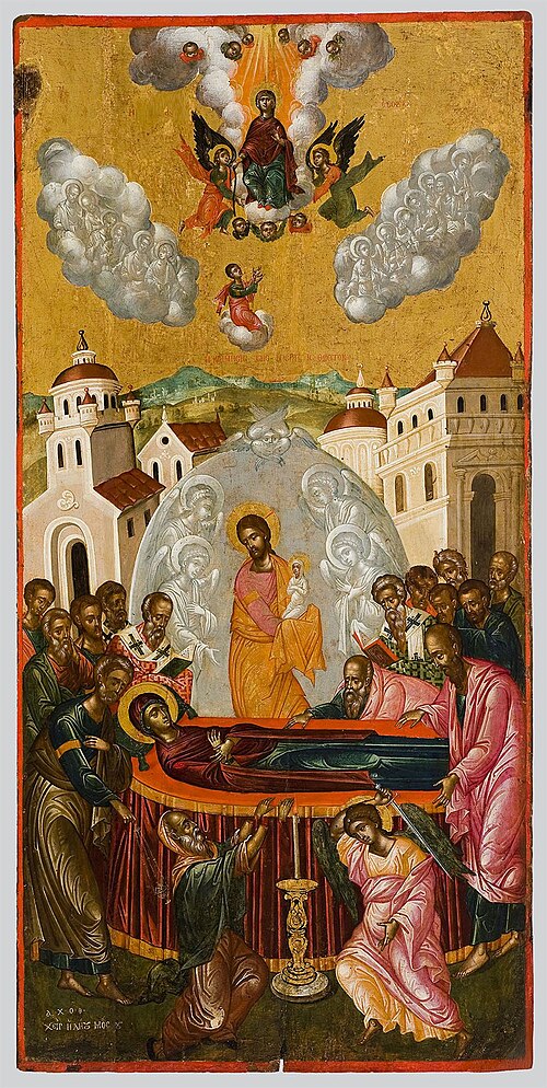 The Dormition and Assumption of the Virgin (Moskos), 1679, Ilías Móskos