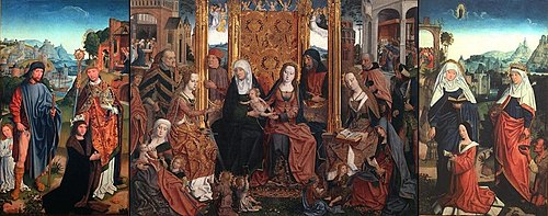 Altar der Heiligen Sippe, 1500, Maître de la Sainte Parenté le Jeune