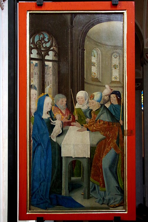 Anbetung der Könige/ Darbringung Christi im Tempel, 1480, Maître de la Sainte Parenté le Jeune