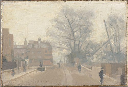 Cheyne Walk in Winter, 1890, Paul Fordyce Maitland