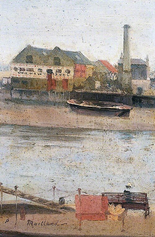 Thames Steamboat Pier, 1880, Paul Fordyce Maitland
