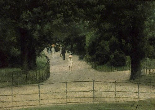 The Flower Walk, Kensington Gardens, 1897, Paul Fordyce Maitland