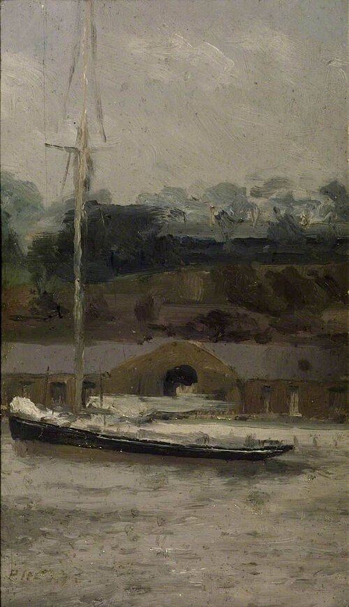 A Yacht off Sheerness, 1896, Paul Fordyce Maitland