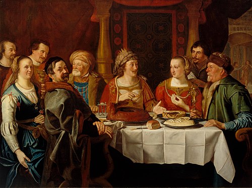 The wedding of Jill Herman van Hasselt (1613 / 1614-1668) and Jochum Berntsen of Haecken (1603 / 160, 1636, Jacob Gerritsz van Hasselt