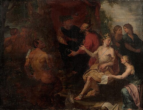 The judgement of Midas, 1724, Willem Ignatius Kerricx
