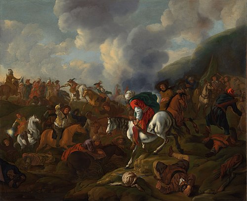 A Cavalry Encounter between Turkish Troops and the Troops of the Austrian Emperor, 1650, Jacob Muller